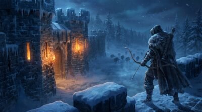 Frostbound Citadel Wallpaper